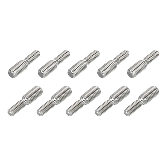 BDKWID-M5x15mm to M8x15mm Double End Threaded Stud Screw Reducing Bolt,304 Stainless Steel Thread Reducer Adapter for Furniture Fastener Welding, Hardware Connectors 10 Pack