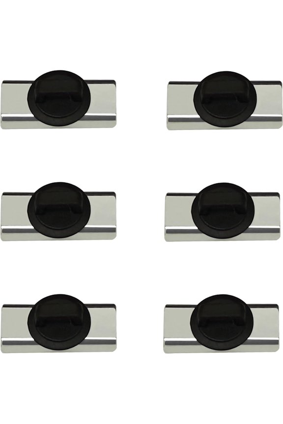 -Magnet Zip Tie Mount Magnetic Zip Ties Mount Holder Strong 1-Second Magnetic Snap Installation Heavy-Duty Waterproof Cable Tie Mounts for Car Boat Workshop Industrial Organizing (6 Piece)