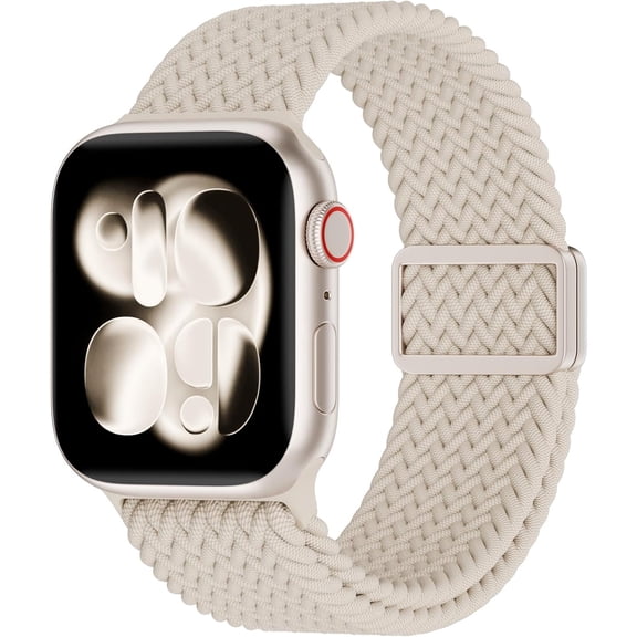 BDKWID-Magnetic Braided Solo Loop Compatible for Apple Watch Band 42mm 41mm 40mm 38mm 46mm 45mm 44mm 49mm, Stretchy Nylon Sport Elastic Strap for iWatch Bands Series 10 9 8 7 6 5 4 3 2 1 SE Ultra Wom