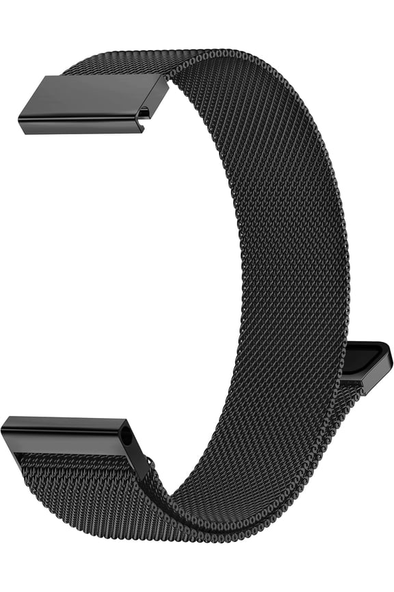 -Metal Band Compatible with Smart Watch Bands 18mm 20mm 22mm 24mm, Adjustable Magnetic Stainless Steel Mesh Strap for B6 B7 P2 P3 P5 P6 G1 D2 D3