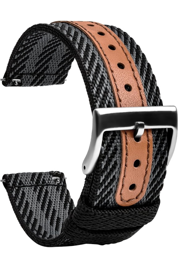 -Nylon Watch Band for Men - Canvas Quick Release Watch Strap Women - Soft Sailcloth Smart Watchband with Clasp - Correa para Reloj Replacement - 18mm 20mm 22mm