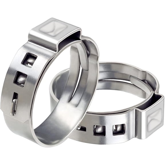 BDKWID-PEX Cinch Clamp Rings - 3/4 Inch 50 PCS Stainless Steel Pex Fittings for PEX Tubing Pipe Fitting Connections