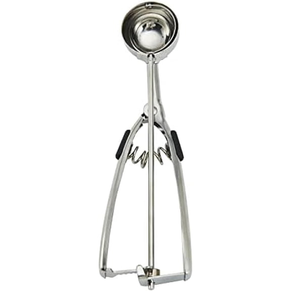 BDKWID-Professional Stainless Steel Cookie Dough Scoop, 8.27 Inch, Black