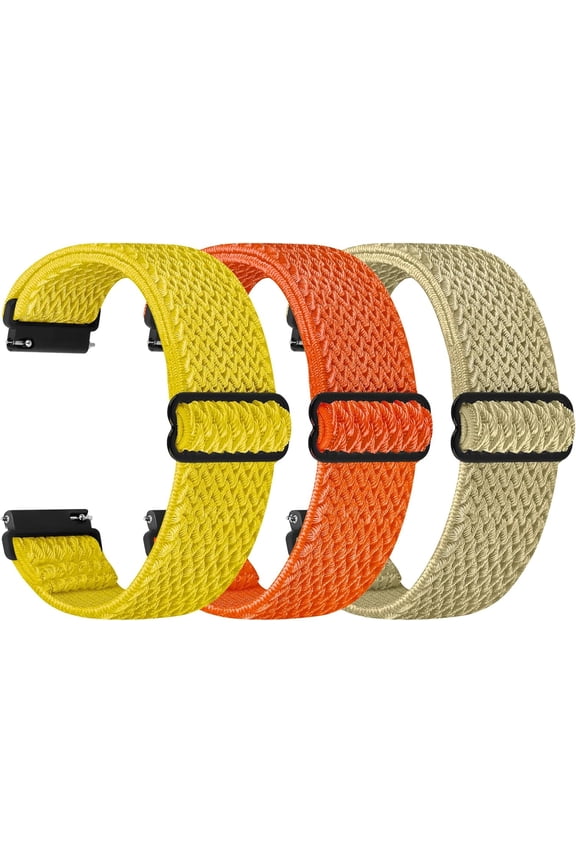 -Quick Release Watch Band - Choice of Width -18mm 19mm 20mm 22mm 24mm Watch Bands, Solo Loop Adjustable Elastic Nylon Watch Straps Replacement Wristband for Men Women
