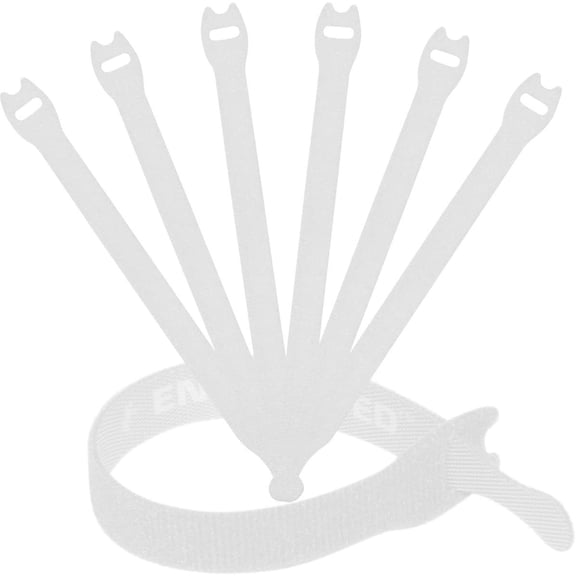 BDKWID-Reusable Cable Ties 1/2" x 8" for Cable Management and Organizing Cords - 30 Pack Bundled with 2 Bonus Cinch Straps (White)