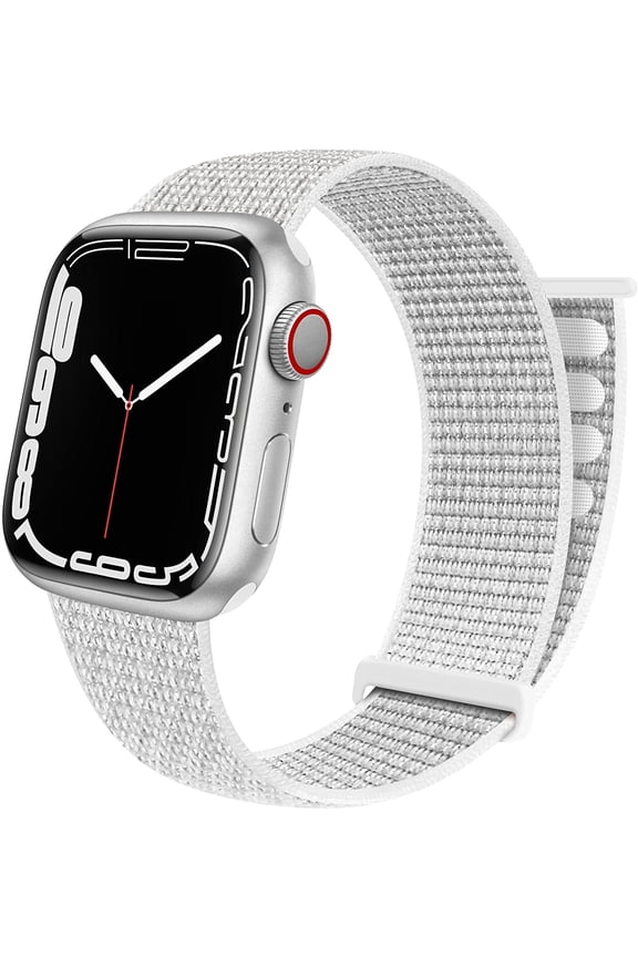 -Sport Loop Band Compatible with Apple Watch Band 38mm 40mm 42mm 44mm iWatch Series 6 5 SE 4 3 2 1 Strap, Nylon Velcro Women Men Stretchy Elastic Braided Adjustable Wristband, 42mm 44mm Summit