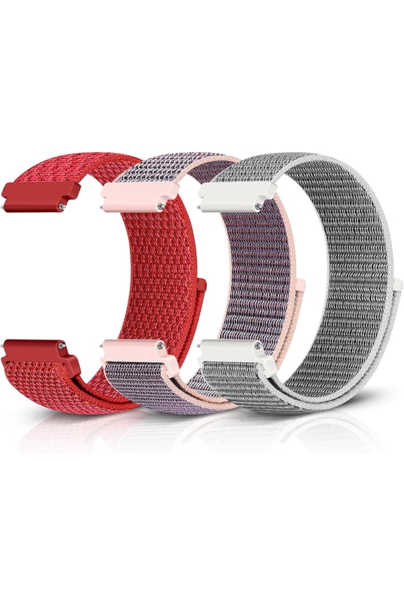 -Sport Loop Nylon Band 16mm 18mm 19mm 20mm 22mm Watch Band Quick Release,Soft Fabric Nylon Adjustable Replacement Wristband Strap for Men Women