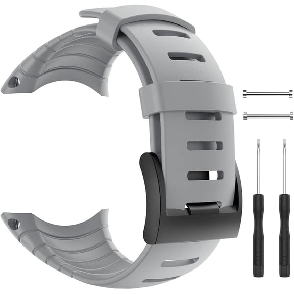 BDKWID-Suunto Core Strap, Rubber Replacement Watch Band for Suunto Core SS014993000.