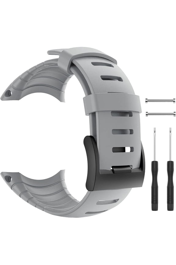-Suunto Core Strap, Rubber Replacement Watch Band for Suunto Core SS014993000.