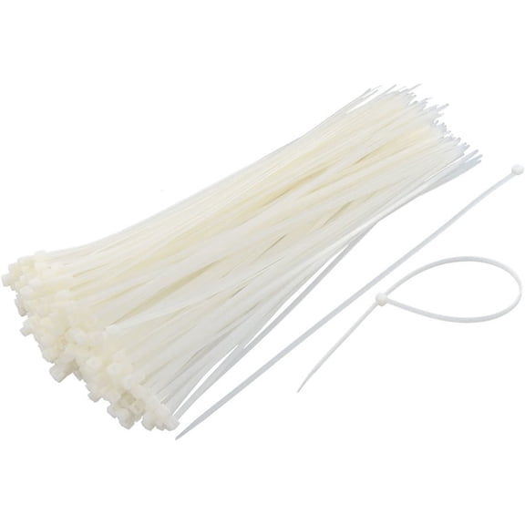 BDKWID-TrendBox 2000 (Size: 3x80mm/3 inches) White Self-Locking Nylon Plastic Cable Cord Zip Ties Wrap Fasten Wire Durable Indoor Outdoor Travel Home Corrosion Resistance