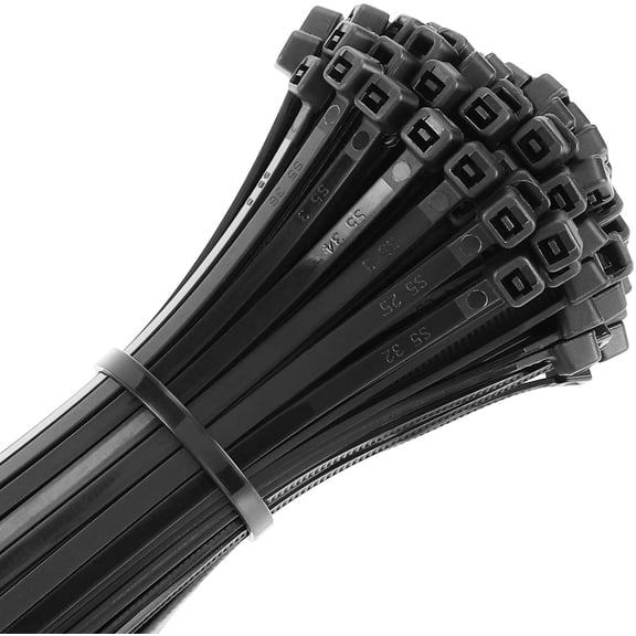 BDKWID-UL Listed Heavy Duty Cable Zip Ties 4 Inch, 1000Pcs Industrial Nylon Durable Self Locking Wire Tie Wraps with 20 lbs Tensile Strength, UV & Heat Resistant for Home Office Garage Multiple Use -