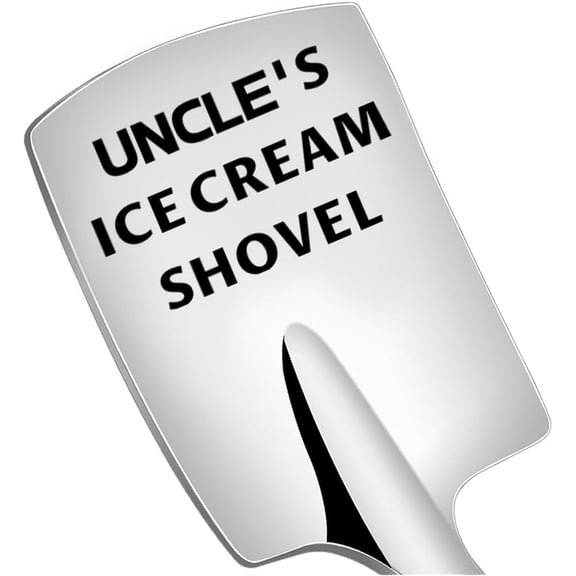 BDKWID-Uncle Birthday Gifts from Niece Nephew Uncle's Ice Cream Shovel Scoop Spoon Gifts for Uncle Birthday Fathers Day Gift Prensent for Men Uncles