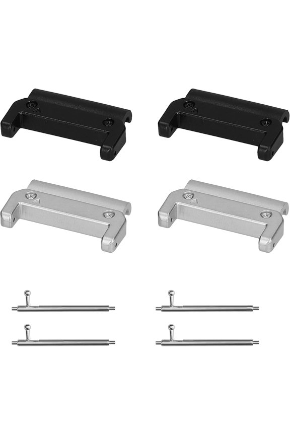 -Watch Strap Connecting Adapter Compatible with Garmin Epix 2 / Instinct 2 / Instinct 3 45mm / Fenix 8 47mm - For 20mm straps - 4x - No Tools Required
