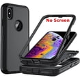 thumbnail image 1 of BDKWID-for iPhone X Case/iPhone Xs Case, 3-Layer Durable Phone Case Heavy Duty Protection Phone Case Cover, Shockproof Dropproof Dust-Proof for iPhone X/XS Black, 1 of 4