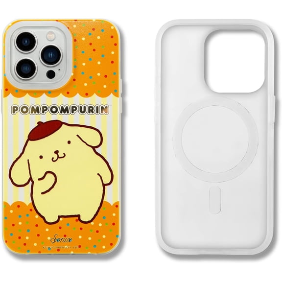 BDKWID-x Sanrio Case for iPhone 14 Pro Max | Compatible with MagSafe | 10ft Drop Tested | Pompompurin Goes Out