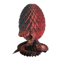 BDOCRH 3D Printed Animals-Snake Viper in Egg, 11.8 in Surprise Mystery Snake Fidget Toy Creative Toy 3D Printed Articulated Snake Collectibles Home Office Executive Desk Decor