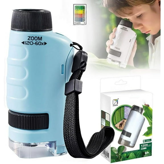 BDOCRH Little Marvin Miniscope, 2025 New Mini Microscope for Kids, Pocket Microscope Your Little Scientist Miniscope, Kids Microscope Handheld Mini Scope for Kids