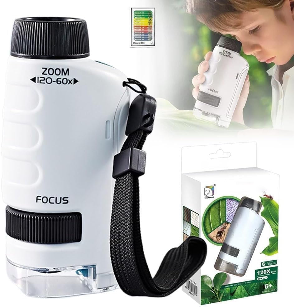 BDOCRH Little Marvin Miniscope, 2025 New Mini Microscope for Kids ...