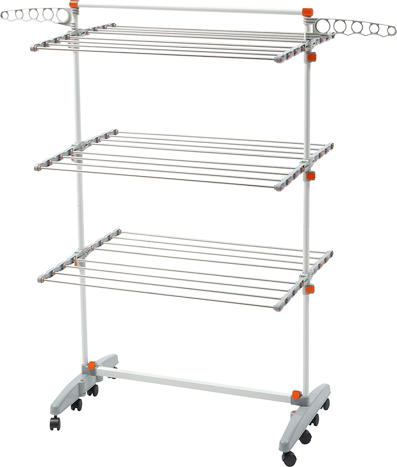 BDP-V23 Foldable Rolling 3-Tier Clothes Laundry Drying Rack with ...