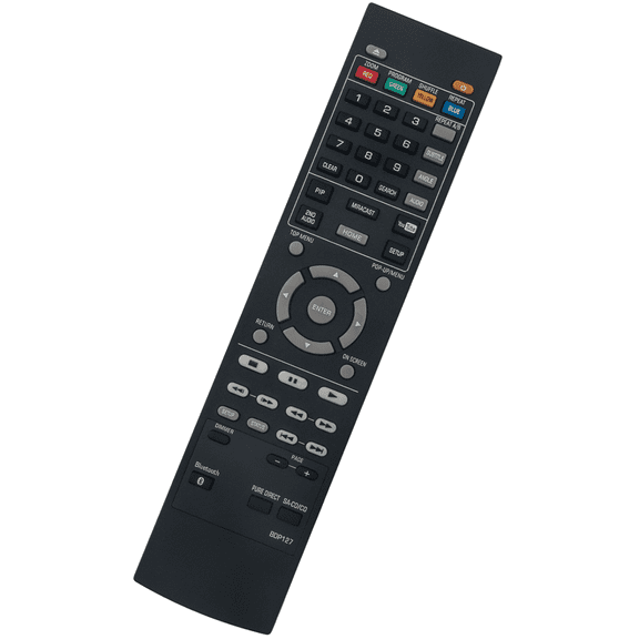 BDP127 Replacement Remote Control for Yamaha Blu-ray Disc Player BD-S677 BD-S477