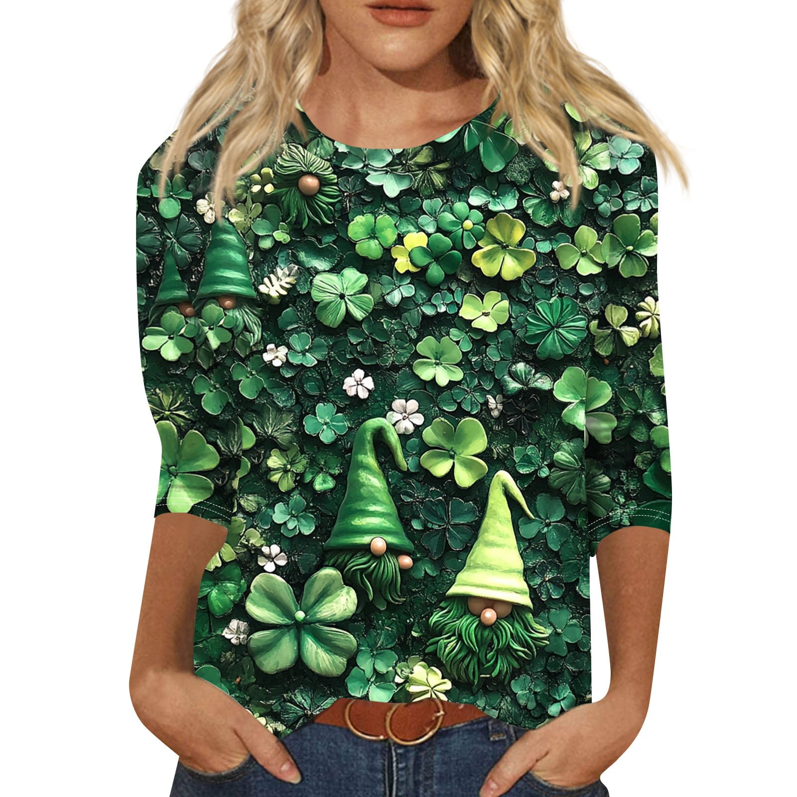 sexy green tops in plus size for st patricks day