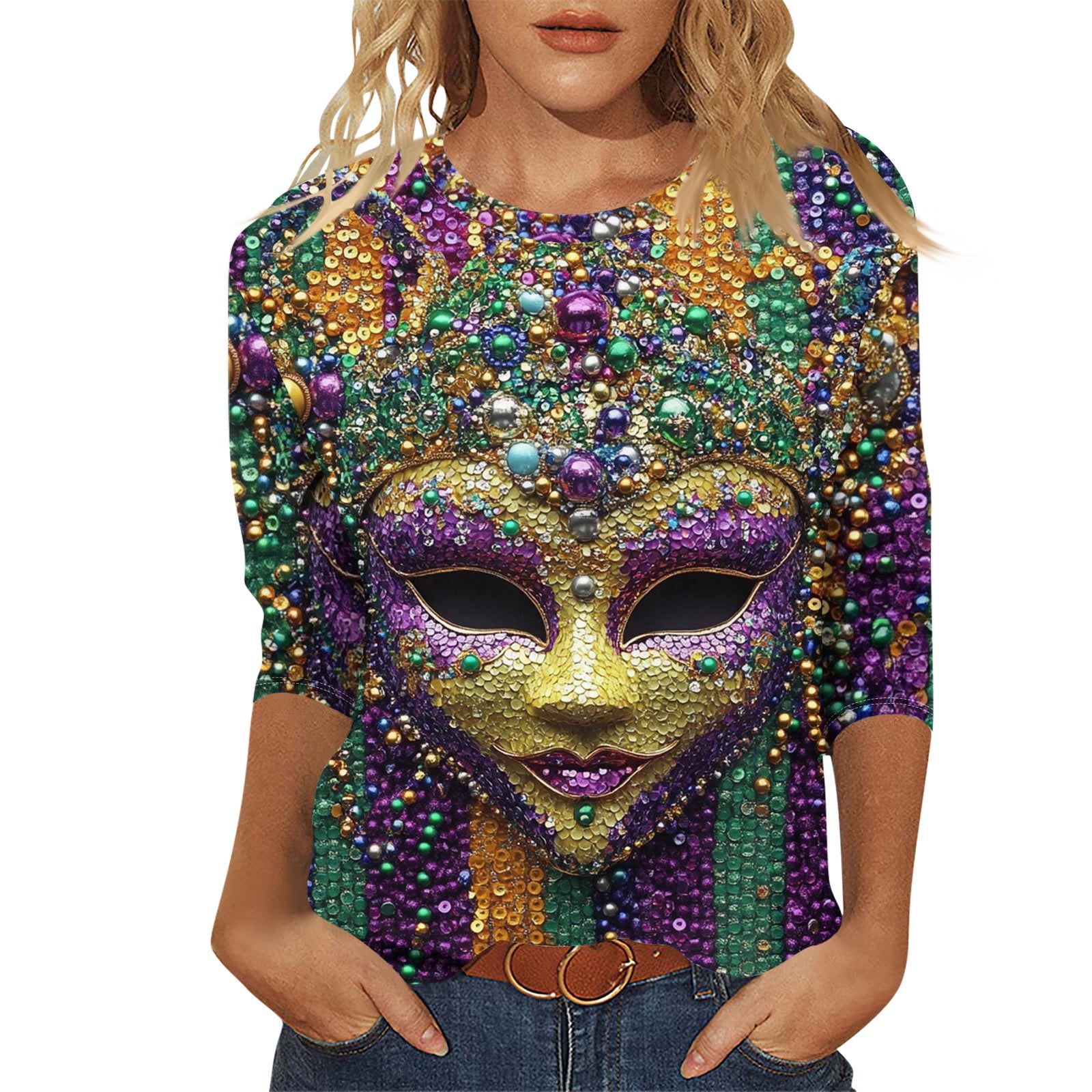 mardi gras plus size jacket