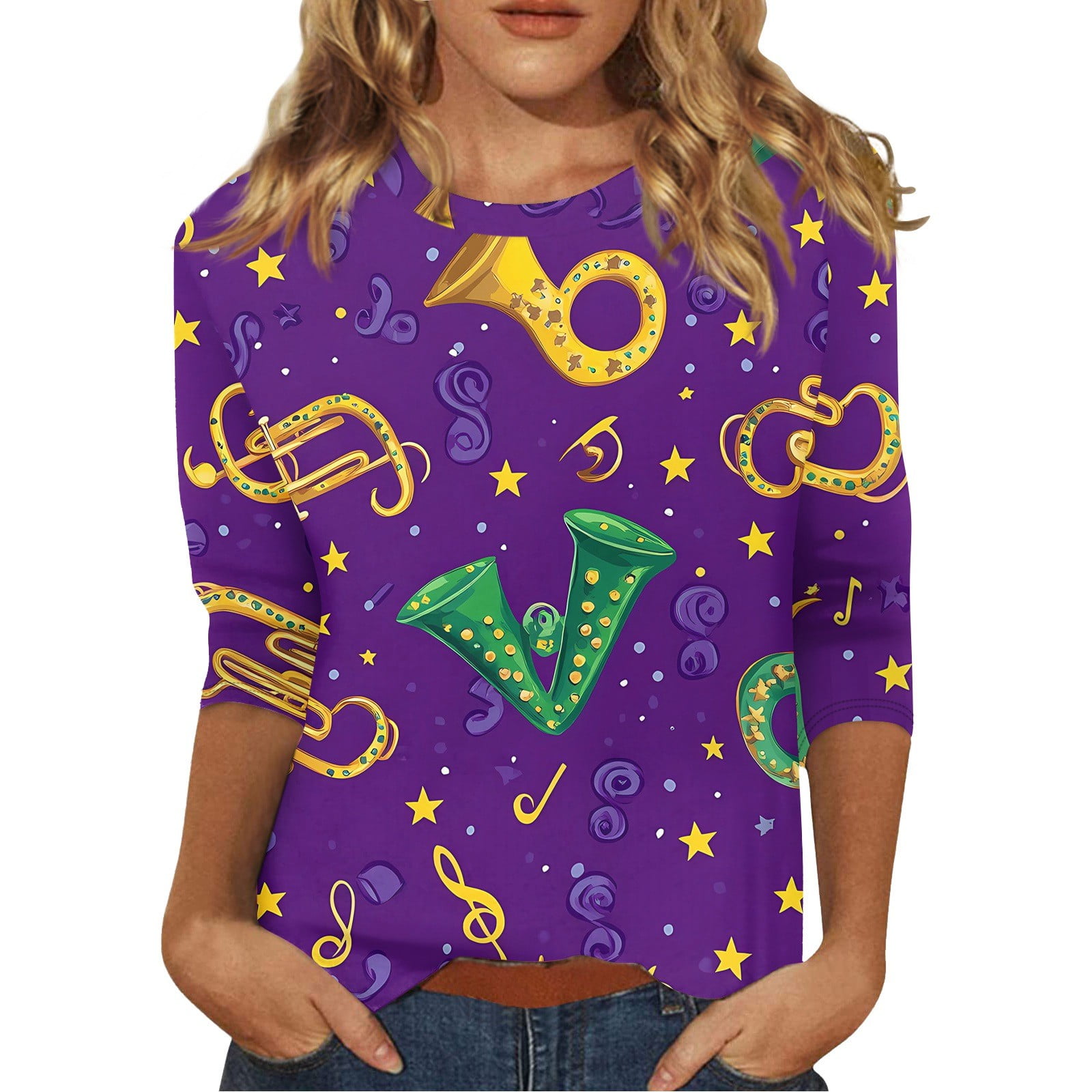 plus size mardi gras tops