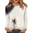 thumbnail image 1 of BDPORKAS Petite Tops for Women Long Sleeve Cotton Shirts for Women Round Neck Long Sleeve Tops for Women Floral Blouses Tunic Tops for Women, 1 of 5
