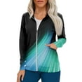 thumbnail image 1 of BDPORKAS Plus Size Scrubs for Women Stretch Scrub Jackets Full Zip Up Long Sleeve Cardigan Nursing Tops Workwear Working Uniform, 1 of 5
