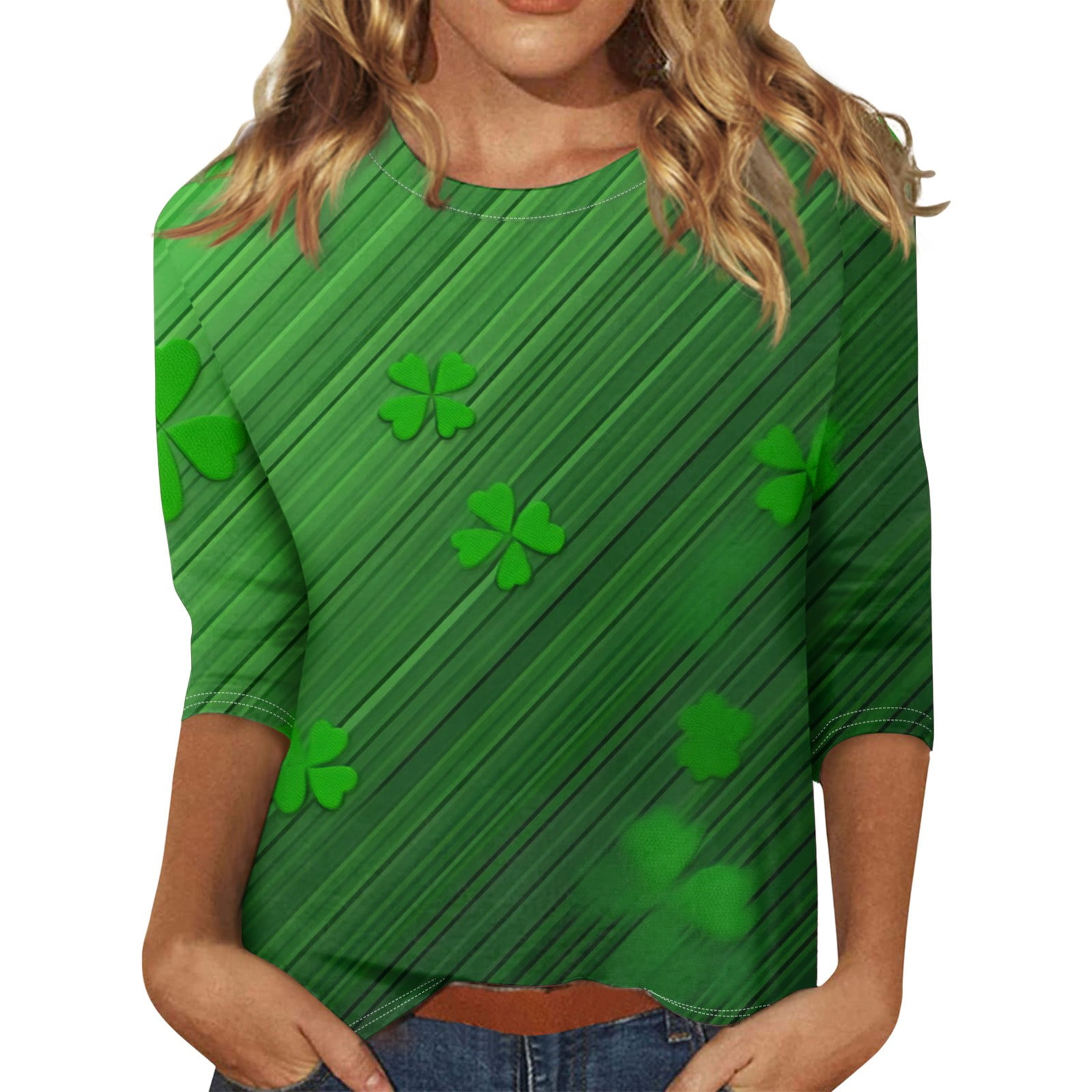 sexy green tops in plus size for st patricks day