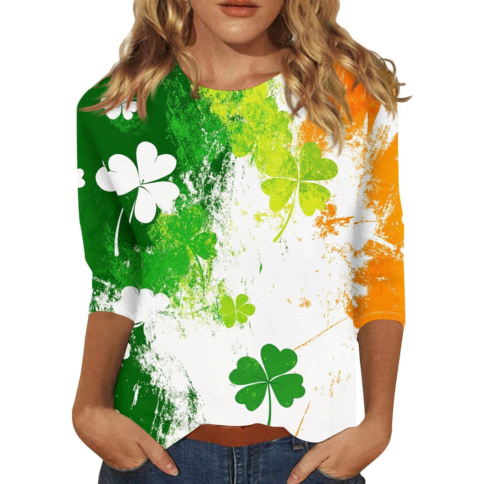 cheap patricks day tops women