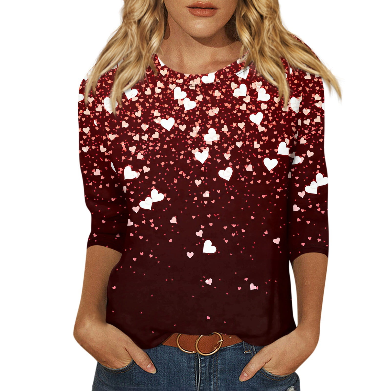 BDPORKAS Valentine Day Shirts For Women Long Sleeve Shirts For Women Print Crewneck Lightweight Tee Loose Tops For Girlfriend 3df11a8b B3a0 41c5 9040 D8e9eb2c7dca.b3651e64d4eba1e6afb99080162c0273