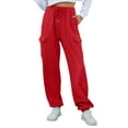 BDPORKAS Women's Cinch Bottom Sweatpants High Waisted Drawstring