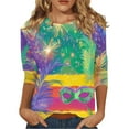 mardi gras plus size tops