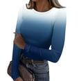 thumbnail image 1 of BDPORKAS Womens Ribbed Knit Tunic Tops Plus Size Crew Neck Long Sleeve Shirts for Women Slim Fit Ladies Casual Pullover Tops, 1 of 6