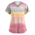 thumbnail image 1 of BDPORKAS Working Uniform for Women Summer Casual Scrub Tops Women V Neck Short Sleeve Blouse T-Shirts Medical Workwear with Pockets, 1 of 3