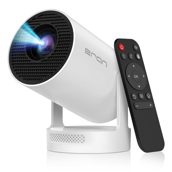 BDQ Mini Projector with WiFi & Bluetooth, 1080P Support (4K Input), Portable Smart Movie Projector for Bedroom & Outdoor, Small TV Projector for iPhone