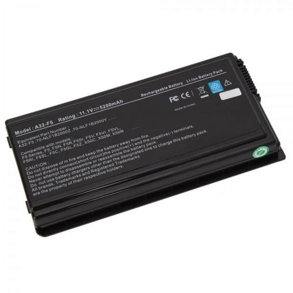BDS Compatible with ASUS F55A 4400mAh 49Wh 6 Cell Li-ion 11.1V Black Laptop/Notebook Replacement Battery