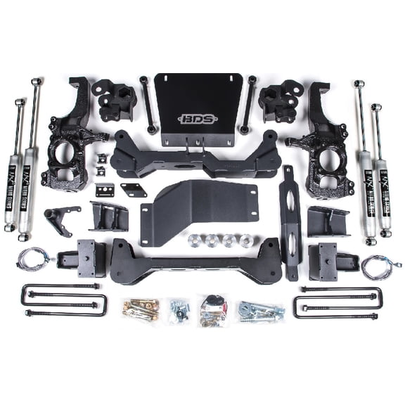 BDS Suspension 6.5" Lift Kit,NX2 Nitro Series Shocks,2020-24 Silverado 2500HD