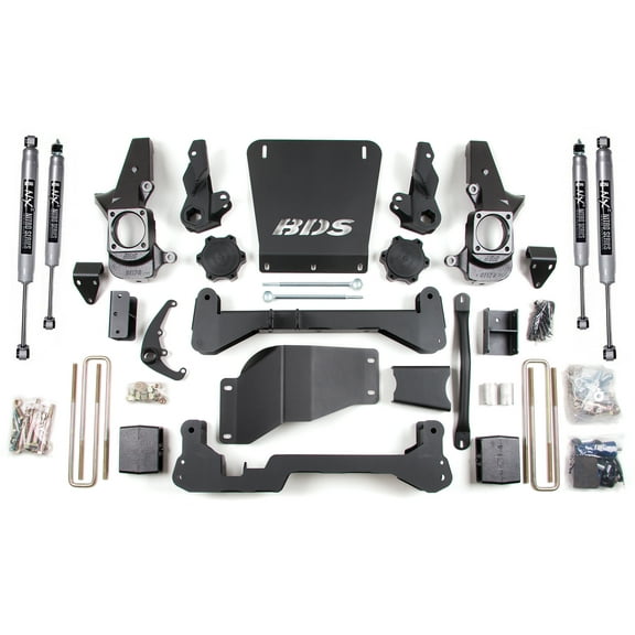 BDS Suspension 7" Lift Kit,NX2,2001-2010 GM 2500/3500 Pickup,4WD,3/4 Ton,1 Ton