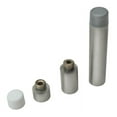 thumbnail image 1 of BDS450U26D Extension Baseboard Door Bumper, Solid Brass, Satin Chrome Finish, 1 of 2