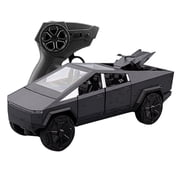 BDTCTK 124 RC Radio Control Cybertruck Pickup Truck, Remote Control Car Toy for Kids, 2.4GHz Sound and Light Model Car Die-Casting Alloy Vehicle Collection Gift Gray