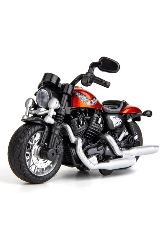 Play Vehicle 1:12 Scale Motorcycle Model, Mini Toy Car with Sound and Light, Motorcycle Collection for Boys Kids