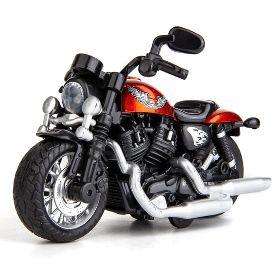 BDTCTK Play Vehicle for 1:12 Motorcycle Model, Mini Toy Car with Sound and Light, Motorcycle Collection for Boys Kids