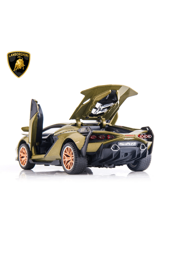 Sian FKP37 Car Model Toy 1:32 Child Sound and Light Pull Back Car Zinc Alloy Casting Toys for Kids Boy Girl Gift