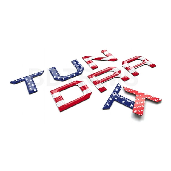 BDTrims | 3D Tailgate Letters Inserts fits 2014-2021 Tundra Models (American Flag Reflective)