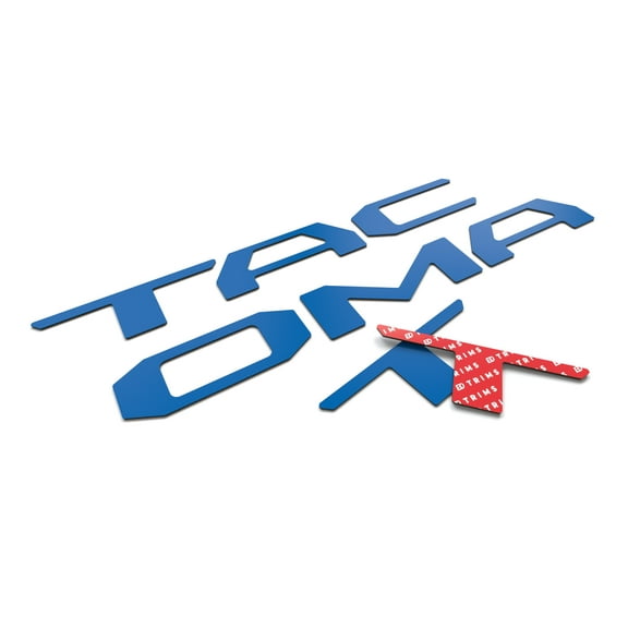 BDTrims 3D Tailgate Raised Letters Compatible with 2016-2023 Tacoma Models (Blue)