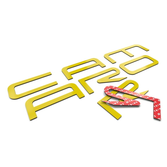 BDTrims Bumper & Front Raised ABS Plastic Letters compatible with 1992-2002 Camaro Models (Yellow)