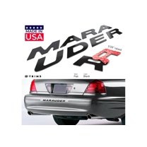BDTrims | Bumper Plastic Letters Inserts fits 2000-2004 Marauder Models (Black)