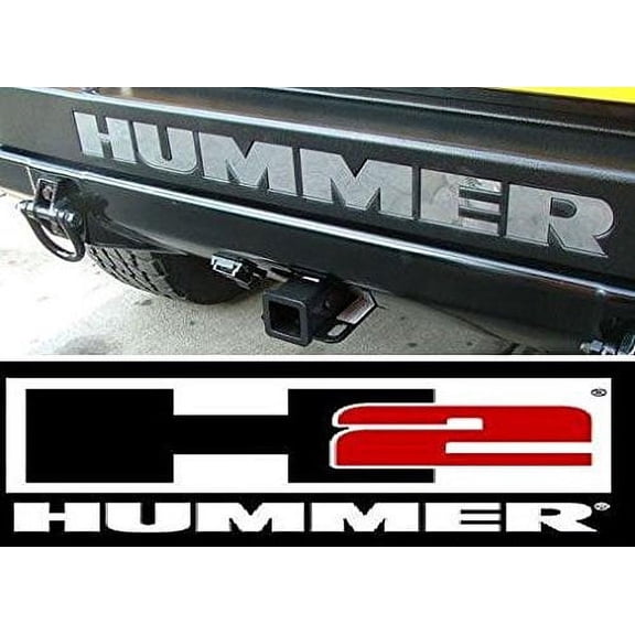 BDTrims | Bumper Plastic Letters Inserts fits HMR H2 Models (Chrome)
